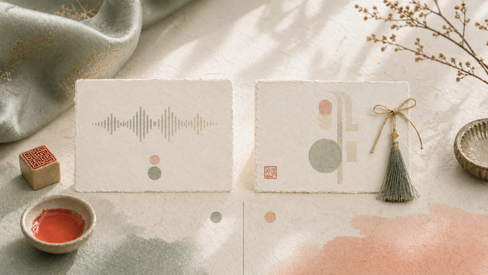 Two blank cards comparing sound spelling and Korean-style name identity.